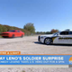 Illustration for article titled Watch Jay Leno Be Awesome And Give A Wounded Vet A Challenger Hellcat